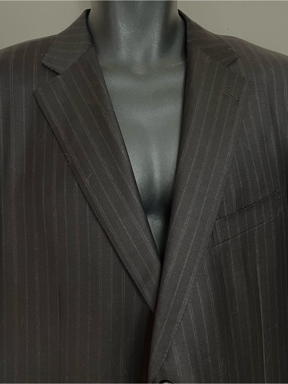 Ermenegildo Zegna Brown Pinstripe Transeasonal Sport Jacket Pants Designer Suit View 2